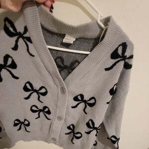 Madewell Gray and Black Cardigan